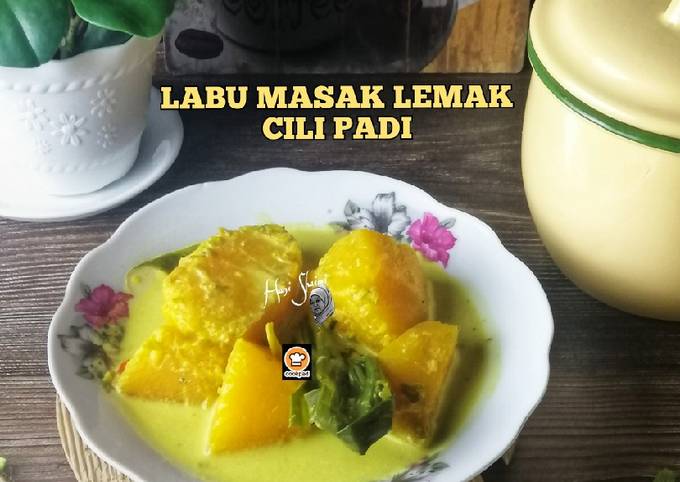 Resipi Labu Masak Lemak Cili Padi Oleh Hani Shaimi Cookpad