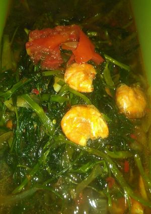 Foto resep Kangkung Udang Saos Tiram