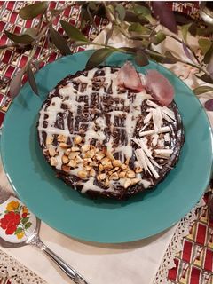 عکسی از دستور چیز کیک شکلاتی