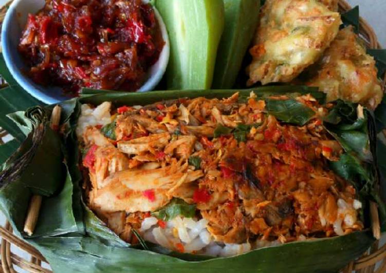 Resep Nasi Putih Bakar isi Suwir Tongkol Pedas yang Bikin Ngiler