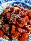 GUARNICIÓN De🍅Tomate-🥩Jamón Serrano...!