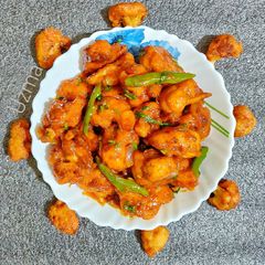 A picture of Gobhi Manchurian.