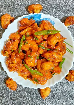 A picture of Gobhi Manchurian.