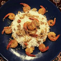 A picture of Chingri vapa or steamed prawn in Mustard seeds.