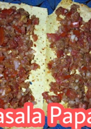 A picture of Masala Papad.
