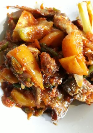 Foto resep Ikan Asin Sambal Pedas