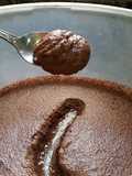 Espuma de chocolate estilo mousse, sin gluten, vegan, c/ aquafaba