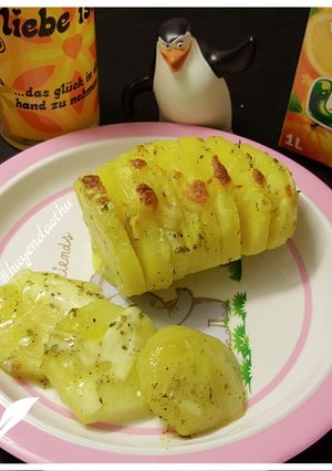 Hình của món Khoai tây bỏ lò nướng bơ tỏi phô mai.