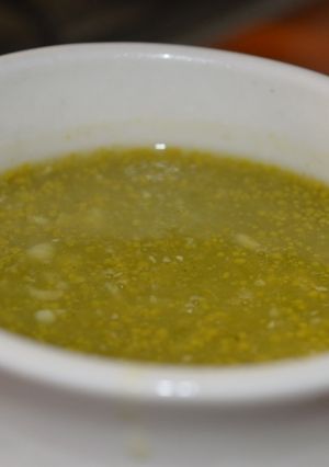 Una foto de Sopicaldo de zapallitos verdes