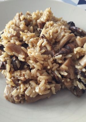 Una foto de Risotto de setas y champiñones