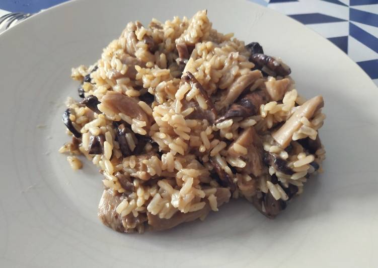 Risotto de setas y champiñones