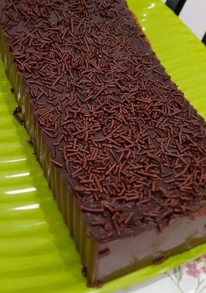 Foto resep Puding Brownies Coklat Roti Tawar