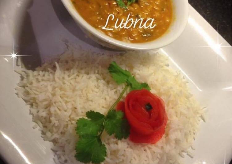 Moong masoor dal (yellow and red lentil curry) Vegan �?�