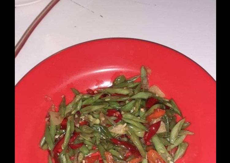 Tumis buncis sederhana ala anak kost