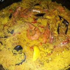 Una foto de Paella de Marisco