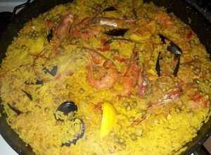 Una foto de Paella de Marisco
