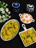 Jal Bhara Chichinga / Steamed fritters in Snake Gourd curry