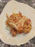 Empanada de tinga de pollo y chorizo