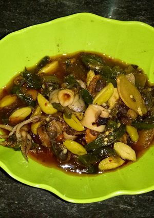 Foto resep Tumis tauco cumi+kerang Pedas