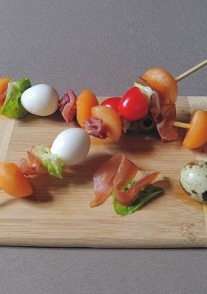 Une photo de Brochettes de melon au Floc-de-Gascogne