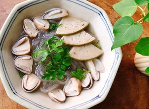 Hình của món Bánh canh nấm rơm.