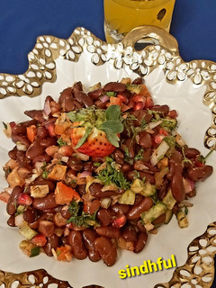 A picture of Chatpata Rajma Salad.