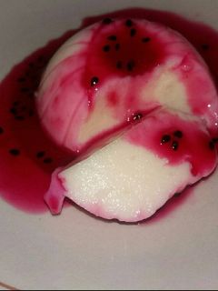 Foto resep Puding susu saus buah naga