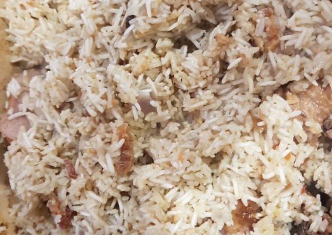 Easiest Way to Make Ultimate Coconut rice with dry fish