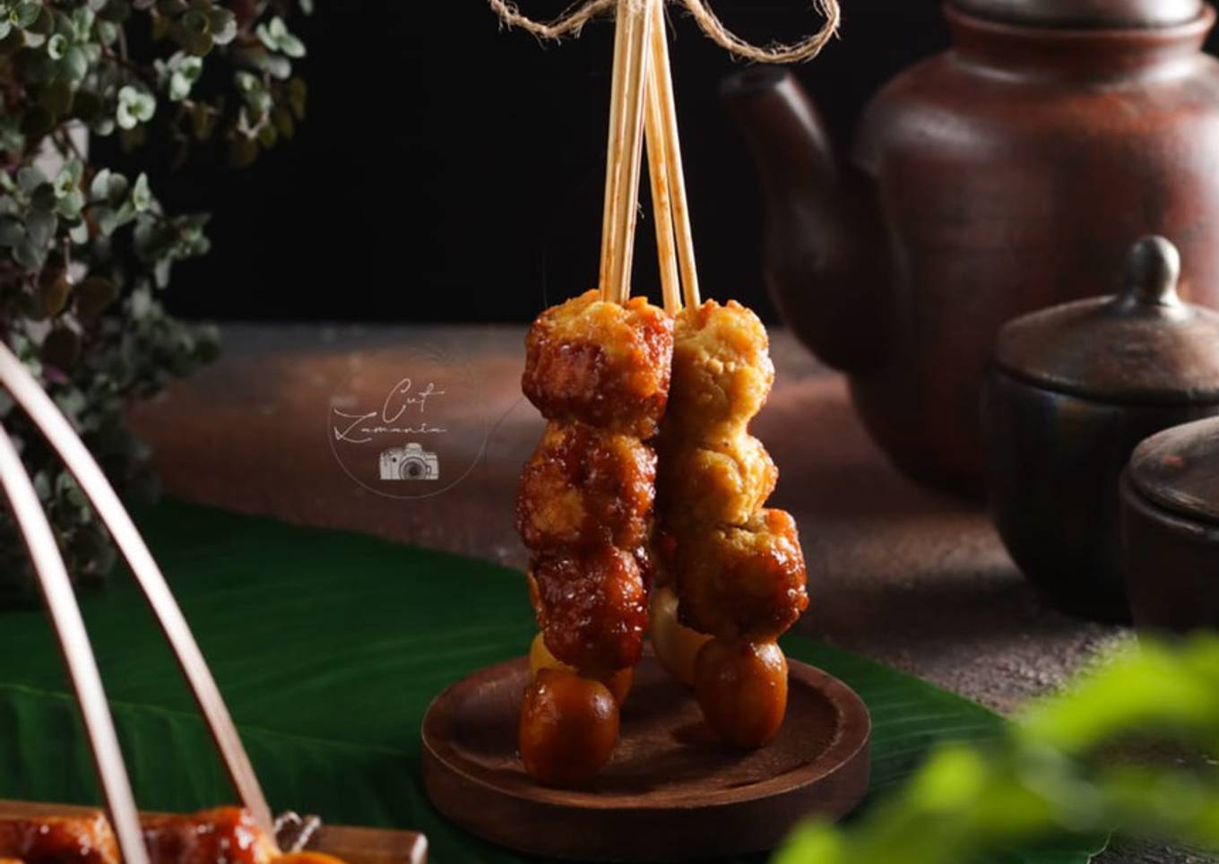 Sate tahu telur bakar