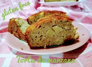 Una foto de Torta de manzana con trigo sarraceno/ torta di mela con grano sa