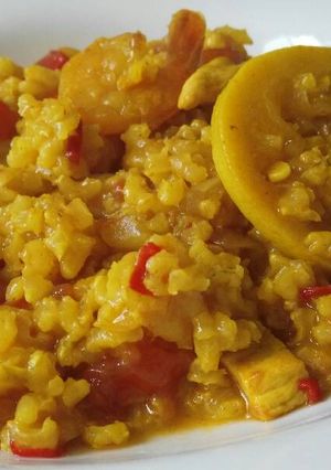 Una foto de Arroz caldoso fácil y sabroso