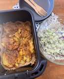 ☆Smashed Potato Salad - Salade de Pommes de Terre Écrasées, Airfryer Style☆