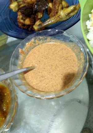 Foto resep Sambal kacang nasi uduk