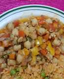Garbanzos con verduras