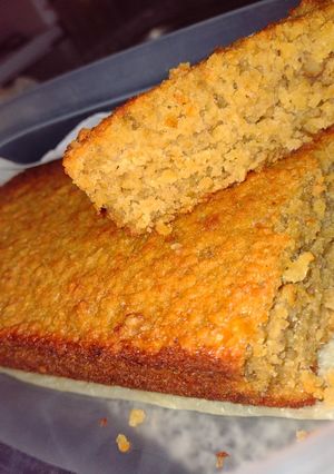 Una foto de Budín de avena con naranja y banana