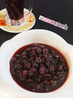 عکسی از دستور مربای شاه توت