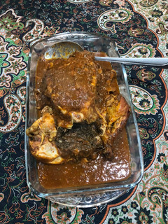 عکسی از دستور مرغ شکم پر مخصوص من