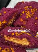 Chewy cookies ubi ungu almond butter tabur beepollen superfood