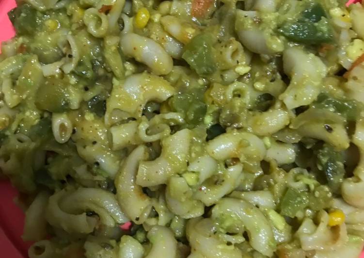 Greenish pasta