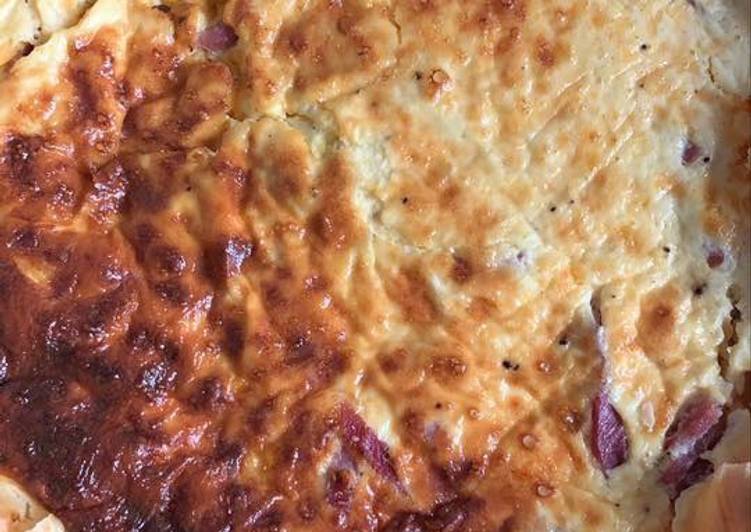 La Meilleur Recette De Quiche bacon / cheddar