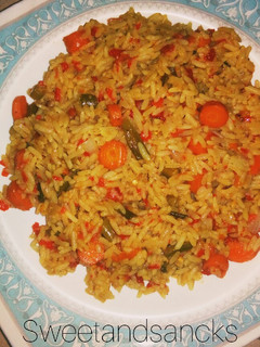 Jallof rice ainihin hoton girkin