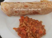 A picture of chapati stew