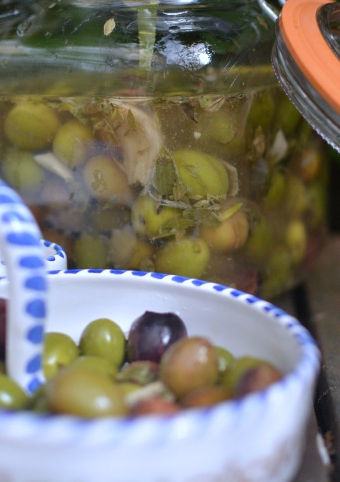 Una foto de Aceitunas aliñadas caseras