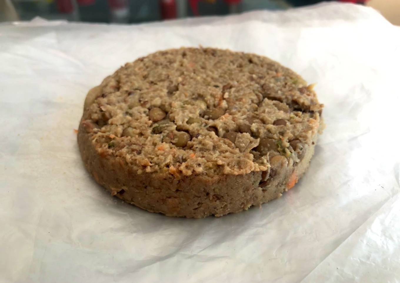 Hamburguesas de lentejas y cebolla caramelizada