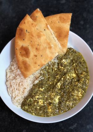 A picture of Saag Feta.