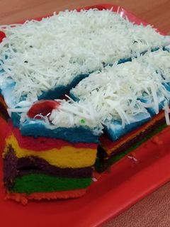 Foto resep Bolu kukus pelangi
