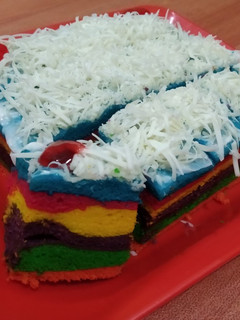 Foto resep Bolu kukus pelangi