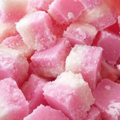 Vickys Coconut Ice Sweets, GF DF EF SF NF A picture of Vickys Coconut Ice Sweets, GF DF EF SF NF.
