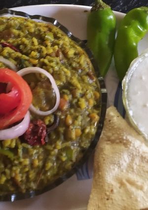 પાલક ખિચડી(palak khichdi recipe in gujarati,) રેસીપી મુખ્ય ફોટો
