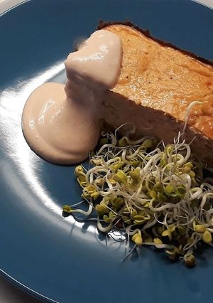 Una foto de Pastel de salmón